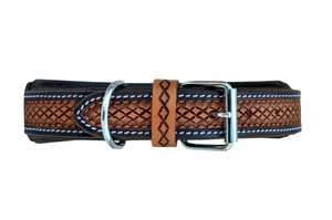 Premium Western <b>Leather</b> <b>Dog</b> <b>Collar</b> Floral Pattern Buckle Closure Adjustable Classic Style All Seasons Use | Handmade <b>Dog</b> <b>Collar</b> - Product Image 4