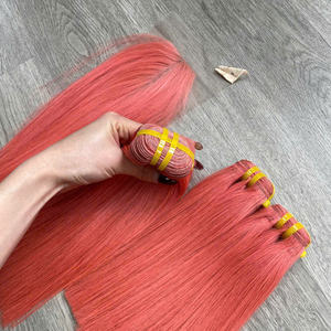 Extensions de cheveux couleur pêche pour la confection de perruques avec closure, qualité Super Double Drawn, cheveux vietnamiens de haute qualité, très demandés, cheveux humains. - Product Image 6