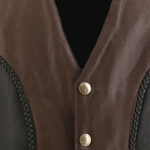 Veste en cuir pour homme de haute qualité, respirante, sans manches, multi-poches, style décontracté, pour l'été, vente en gros - Product Image 4
