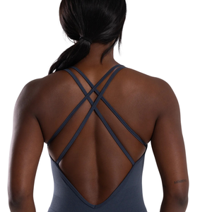 Body de Mujer sin Costuras, sin Mangas, con Espalda Cruzada Abierta, Elástico, Ligero, Transpirable, Antiarrugas y de Secado Rápido - Product Image 5