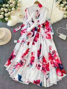 Vêtements élégants pour femmes en gros, robes décontractées d'été pour femmes, robes imprimées, vêtements pour femmes de style hawaïen - Product Image 1
