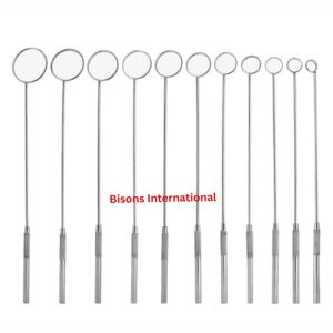 กระจกตรวจกล่องเสียงทางการแพทย์คุณภาพสูงพร้อมด้ามจับ หลายขนาด เครื่องมือวินิจฉัยหู คอ จมูก - Product Image 1