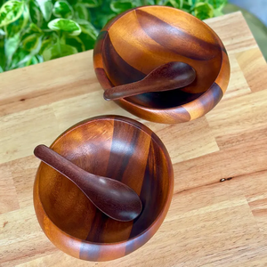 Juego de Tazones de Madera Tallados a Mano - Tazones Rústicos para Sopa y Cereal - Product Image 5