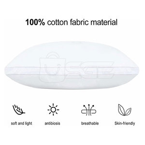Coussin de sommeil moderne pour la maison, directement de l'usine, avec housse en coton biologique écologique et garnissage en duvet de qualité supérieure, personnalisable - Product Image 3