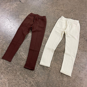 Pantalon de survêtement ample et formel à taille haute en molleton épais, grande taille, coupe-vent, délavé à l'acide, gris foncé, 100% coton, respirant, séchage rapide - Product Image 2