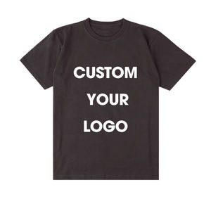 T-shirt décontracté d'été pour homme 100 % coton tricoté, coupe ample, manches courtes, col rond, avec logo frontal, respirant et séchage rapide, OEM - Product Image 2