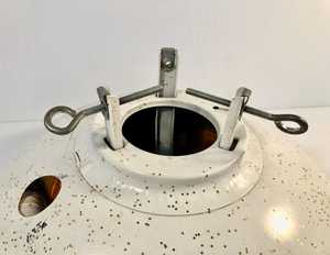 Vintage Christmas <b>Tree</b> <b>Stand</b>, MCM White Metal <b>Tree</b> <b>Stand</b> with Gold Glitter Accents, Retro Christmas, Vintage Christmas, - Product Image 6