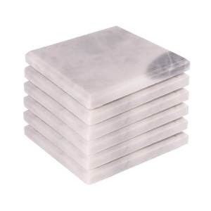Designer Marble <b>Coasters</b> – Luxury Living Room Accessories Black Marble <b>Coaster</b> <b>Set</b> – Elegant Contemporary Decor - Product Image 4