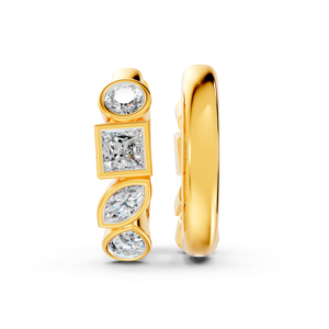 Pendientes de Oro Sólido de 14K, 9K, 10K y 18K con Diamantes de Laboratorio, Certificados por IGI, RJC, ODM, OEM, Fabricante de Joyería Fina Ética, Venta al por Mayor EA501897 - Product Image 1