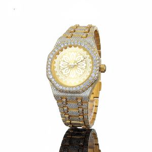 Charm Jewels Luxury Tonneau Quartz <b>Watch</b> Yellow Gold Case Diamond Bezel Analog Dial Women Fashion - Product Image 2