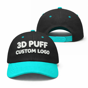 Wholesale Custom Caps Quick Dry Breathable <b>Material</b> Adjustable Casual Outdoor Baseball Caps 3D Puff Printing - Product Image 5