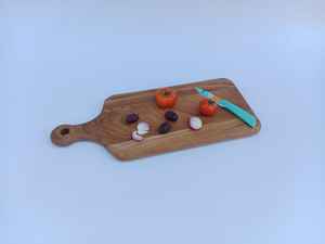 Bandeja de Servir Multiusos de Madera, Tabla de Cortar con Asa para el Hogar y Restaurantes - Product Image 6