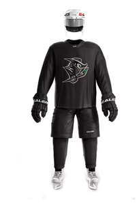 Maillot de hockey sur glace noir pour homme Anaheim Ducks, manches longues, col en V sublimé, évacuation de l'humidité, taille adulte - Product Image 6