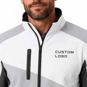 <b>Men's</b> Custom <b>Soft</b> <b>Shell</b> <b>Jacket</b> Windproof Stand Collar Full Zip Softshell <b>Jacket</b> With Premium Fabric For Work Travel And Casual - Product Image 5