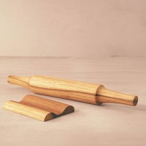 Set di rulli da pasta e taglieri in legno di teak con supporto - Product Image 4