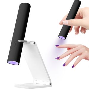 Lampe à ongles UV LED portable de haute qualité 120W, mini support avec cordon USB rechargeable sans fil, séchage rapide pour ongles en gel - Product Image 1