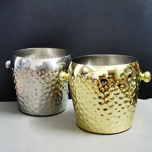 Indian Wholesale Handcrafted Set of 4 Iron Ice Buckets with White Powder Coated Finished Used for Party Wedding Ice Storage - Product Image 5