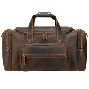 Genuine Leather <b>Luggage</b> Bag <b>Wheels</b> Duffle Bag Trolley Case <b>Hand</b> <b>Luggage</b> With Rolls Men Women Trolley Case Flights - Product Image 1