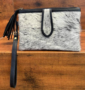 กระเป๋าคลัทช์หนังวัวคุณภาพสูงสำหรับผู้หญิงกระเป๋าสตางค์ยาวหนังแท้กระเป๋าใส่บัตรเครดิต - Product Image 5