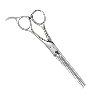 กรรไกรซอยผมมืออาชีพ 440C สแตนเลสสตีล น้ำหนักเบา ด้ามจับขนาดกลาง สำหรับคนถนัดขวา ใช้สำหรับตัดแต่งทรงผมในร้านเสริมสวย - Product Image 2