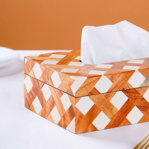 Elegant Handmade Resin Tissue Cover Decorative Tissue Holder for Bathroom <b>Vanity</b> and Dining <b>Table</b> Setup - Product Image 5