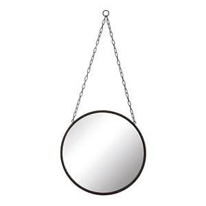 Customized Shape Hanging Wall <b>Mirror</b> with Metal Border Wall Hanging <b>Mirror</b> | Decorative Golden Border <b>Mirror</b> With <b>Chain</b> - Product Image 4