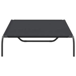 เตียงนอนสุนัขยกพื้น ผ้าอ๊อกซ์ฟอร์ดสีดำและเหล็กเคลือบสีฝุ่น คุณภาพพรีเมียม - Product Image 5