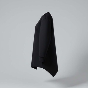 Suéter de Punto de Invierno para Mujer, Diseño de Lujo, Estructurado, 100% Algodón, Manga Arquitectónica 3D, Tejido de Alta Calidad - Product Image 3