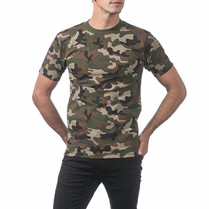 T-shirt unisexe surdimensionné de haute qualité avec logo personnalisé fabriqué par la marque FITFASHION, t-shirt décontracté à manches courtes unisexe camouflage - Product Image 4