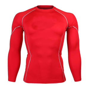 <b>Men</b> <b>Compression</b> <b>Shirt</b> Athletic Performance Wear with Tight Fit Stretch Fabric Quick Dry Moisture Wicking Construction for Gym - Product Image 1