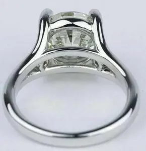 Women's Round Simulated Diamond Engagement Wedding <b>Ring</b> <b>925</b> Sterling <b>Silver</b> - Product Image 2