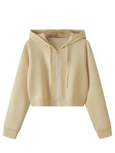 <span class=keywords><strong>Felpa</strong></span> <span class=keywords><strong>con</strong></span> <span class=keywords><strong>cappuccio</strong></span> ricamata 100% cotone da donna, <span class=keywords><strong>con</strong></span> spalle scese, <span class=keywords><strong>elegante</strong></span> e casual. - Product Image 1