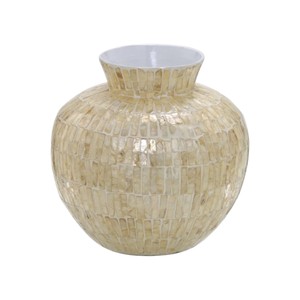 High Quality Handmade Mother of Pearl Inlay Vase Decorative Floral Centerpiece for Luxury Residential Interior Decor - Product Image 4