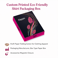 Boîte d'emballage pour chemises écologiques personnalisées imprimées |   Carton pliable en papier kraft pour l'emballage de vêtements, fabricant d'emballages pour vêtements