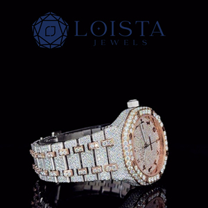 Montre de luxe en moissanite VVS, verre saphir de haute qualité, montre hip-hop pour homme, peut passer le test du diamant, montre unisexe sertie de pierres. - Product Image 3