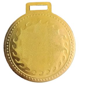 Ensemble de médailles de compétition sportive Or Argent Bronze avec rubans jaunes 5,08 cm (2 pouces) de diamètre Rond 1ère 2ème 3ème place - Product Image 5