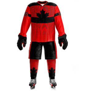 Uniforme de Hockey sobre Hielo Personalizado de Manga Larga, Transpirable, de Poliéster, con Impresión Digital por Sublimación, Tela Personalizada, Unisex - Product Image 2