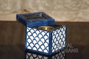 เตาเผาเครื่องหอมไม้จันทน์อาหรับแบบขายส่ง – ที่ใส่เครื่องหอมไม้ฝังกระดูกสำหรับพิธีกรรมทางศาสนาและการตกแต่งบ้าน - Product Image 2