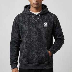 Sweat-shirts à capuche oversize pour hommes, effet délavé, haute qualité, style streetwear - Product Image 3