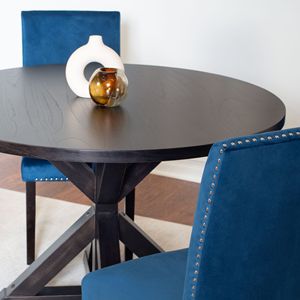 Set da Pranzo Enbridge 5 Pezzi, Elegante Tavolo con Sedie a Croce e 4 Sedie - Product Image 5