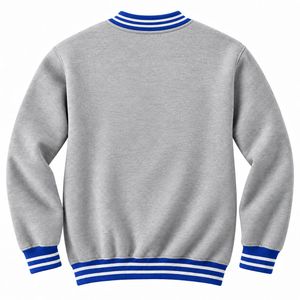 Sudadera universitaria de cuello redondo personalizada al por mayor, de tejido grueso, bordada, de forro polar, estilo universitario, fabricante OEM de ropa urbana - Product Image 2