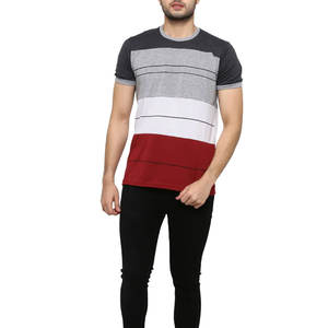T-shirt streetwear pour homme sur mesure OEM |   Design de bordure latérale unique |   Tissu doux de qualité supérieure |   Ventes en gros de tops à bas prix en vrac - Product Image 5