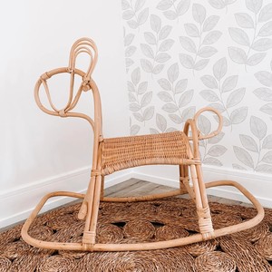 Juguete de animales divertidos para montar, juguetes de mimbre para niños, burro balancín, caballo balancín para bebés - Product Image 5