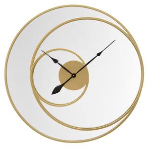 Modern Minimal Gold Frame Wall <b>Clock</b> With Vertical Design And Bold Number Style For Elegant Interior Spaces - Product Image 5