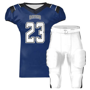 Professional American Football Uniform Full Customizable Breathable Short Sleeve 7-<b>Padded</b> <b>Pants</b> Adult Sportswear Printed - Product Image 5