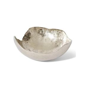 Decorative <b>Metal</b> Silver Dish Handmade <b>Bowls</b> For Fruits Snacks Serving Table Display <b>Metal</b> <b>Bowl</b> Modern Design Home Decor - Product Image 1
