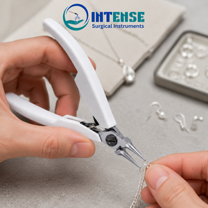 Pince à bec rond professionnel pour bijoux, outil de précision pour la création de boucles et le façonnage de fils, avec poignée ergonomique à ressort - Product Image 4