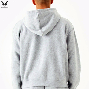 Ensemble short et sweat à capuche gris clair pour homme, respirant et personnalisé, séchage rapide - Product Image 5