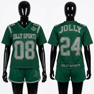 Women Athletic Football Kit 160GSM Soft <b>Mesh</b> Polyester Cream Tone Black Stripe Detail Digital Print Custom Logo <b>Set</b> Women's <b>Sets</b> - Product Image 2