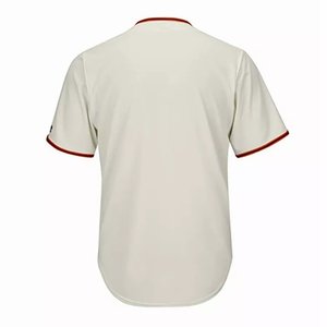 Maillot de baseball des Giants pour homme, blanc, manches courtes, boutons sur le devant, imprimé en sergé, coupe classique, adulte, toutes saisons - Product Image 2